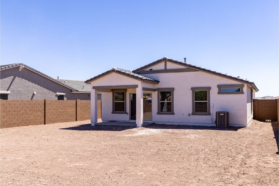 Exterior details and patio area of a home in Rancho Santa Rosa, Maricopa (Image 21).