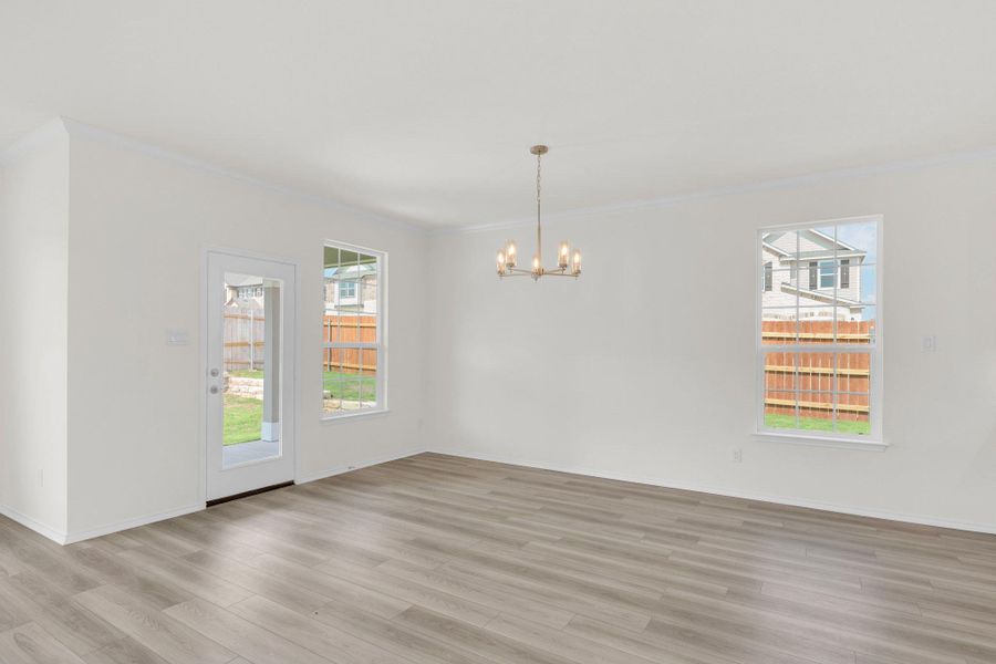 Spacious, unfurnished interior of a new home in Salerno - Classic Collection, Round Rock (Image 29). Spacious, unfurnished interior of a new home in Salerno - Classic Collection, Round Rock (Image 29).