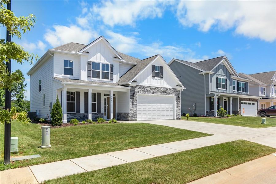 Front exterior of a new home in Tillery Park, Grovetown, GA, highlighting curb appeal (Image 21).