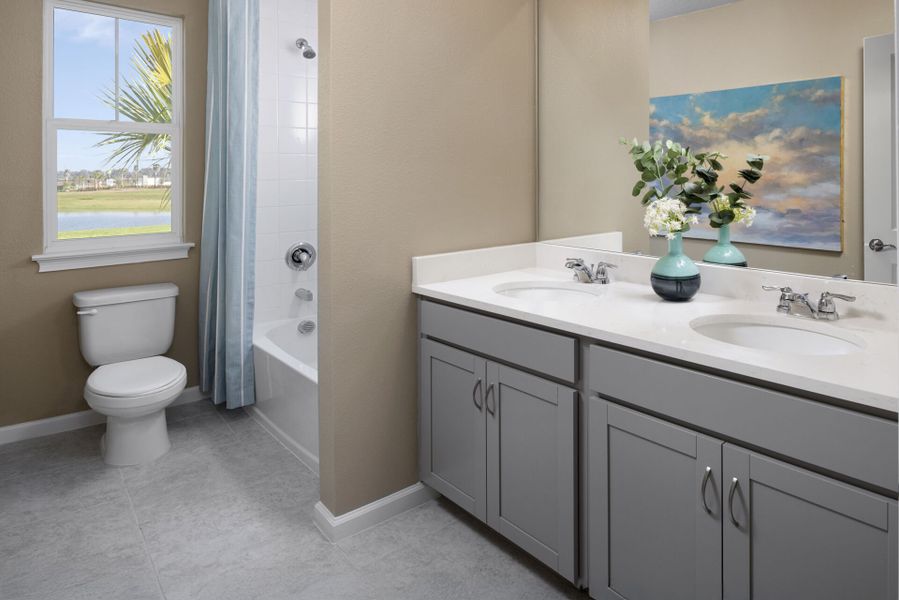Representative furnished interior of a home built from the Seastone by Mattamy Homes in Crosswind Ranch, Parrish (Image 18).