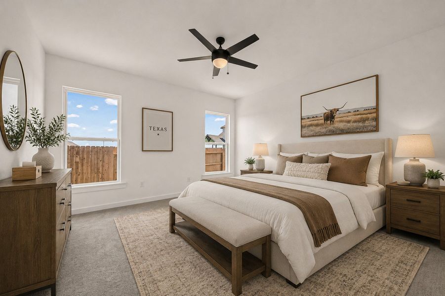 Furnished interior view inside a new home in Aldeana, Bonney (Image 16).