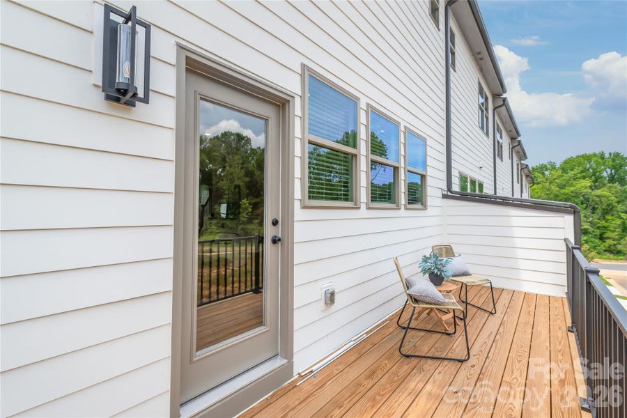 Exterior details and patio area of a home in , Charlotte (Image 25).