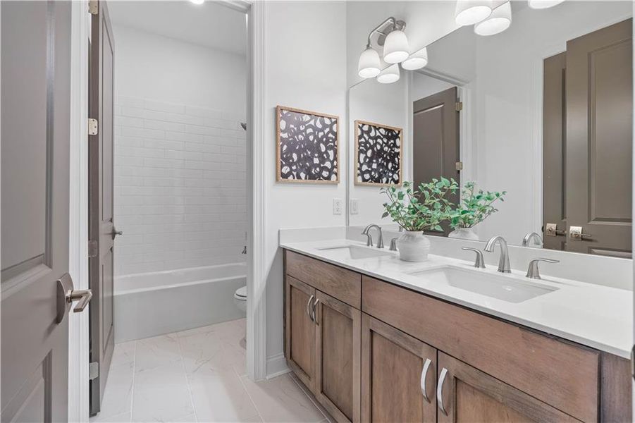 Furnished interior view inside a new home in Waterside Condos, Peachtree Corners (Image 6).