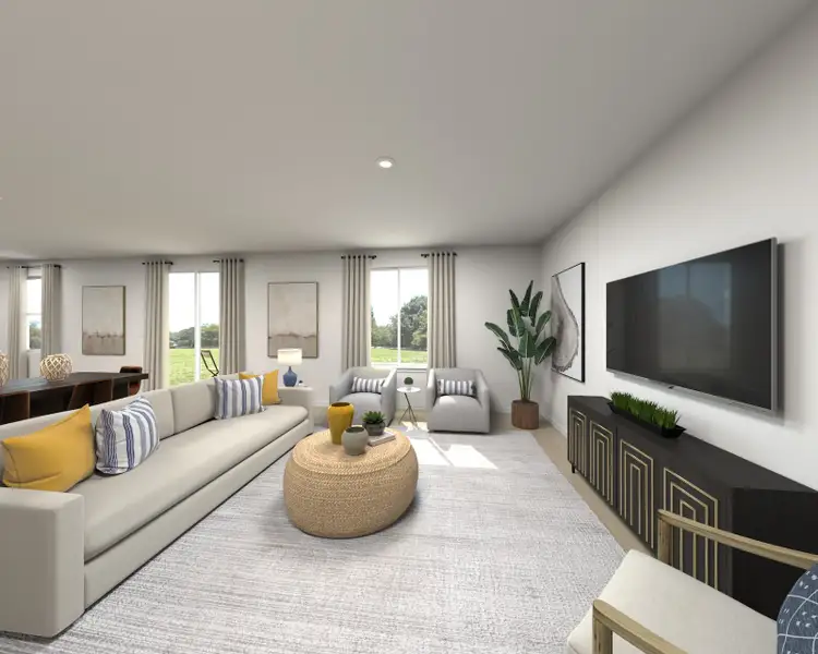 Furnished interior view inside a new home in Hilltop Vistas, Dade City (Image 3).