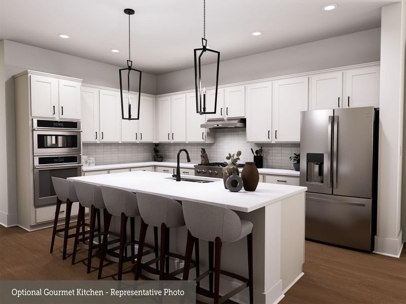 Furnished interior view inside a new home in COLTON - Reserve Collection, Todd Mission (Image 9).