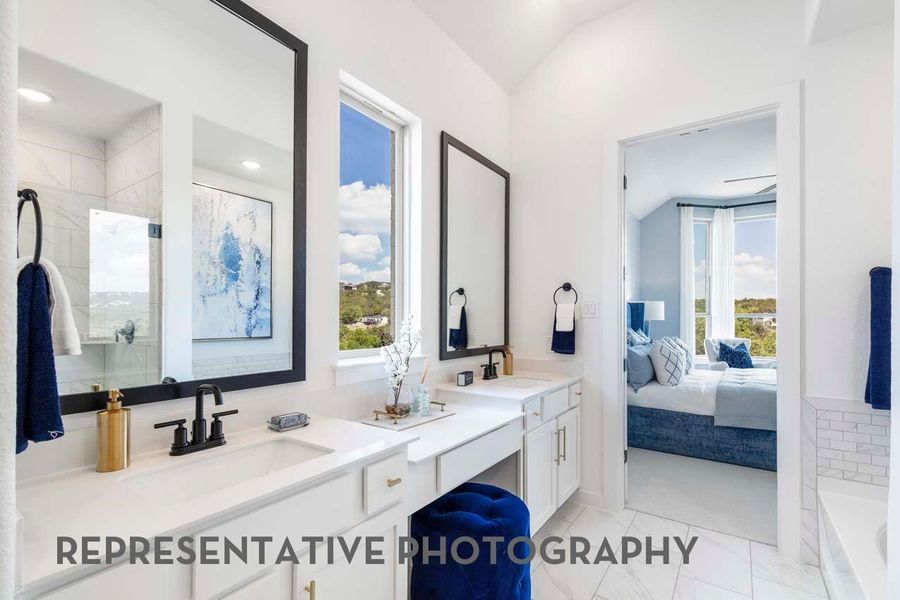 Furnished interior view inside a new home in Two Step Farm, Montgomery (Image 9).