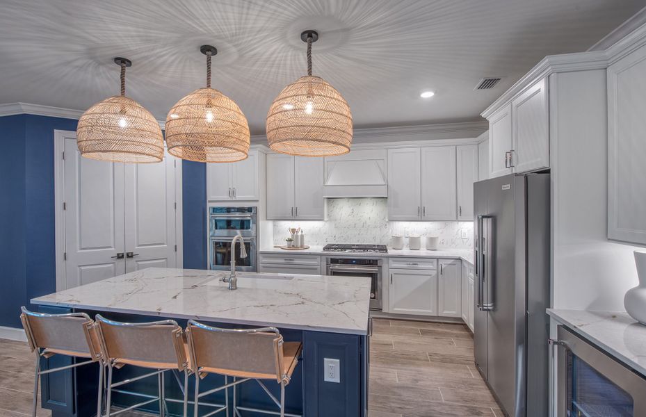 Innovative kitchen with ample storage space