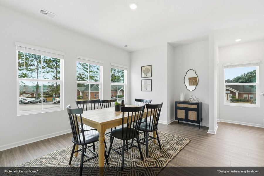 Furnished interior view inside a new home in Nichols Landing, Charlotte (Image 8).