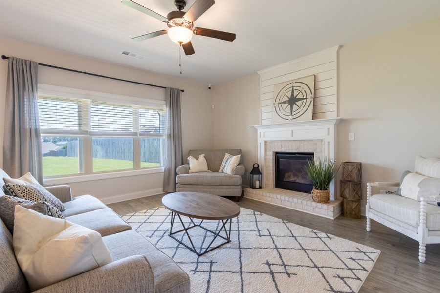Furnished interior view inside a new home in Calgary Downs, Winder (Image 17). Furnished interior view inside a new home in Calgary Downs, Winder (Image 17).