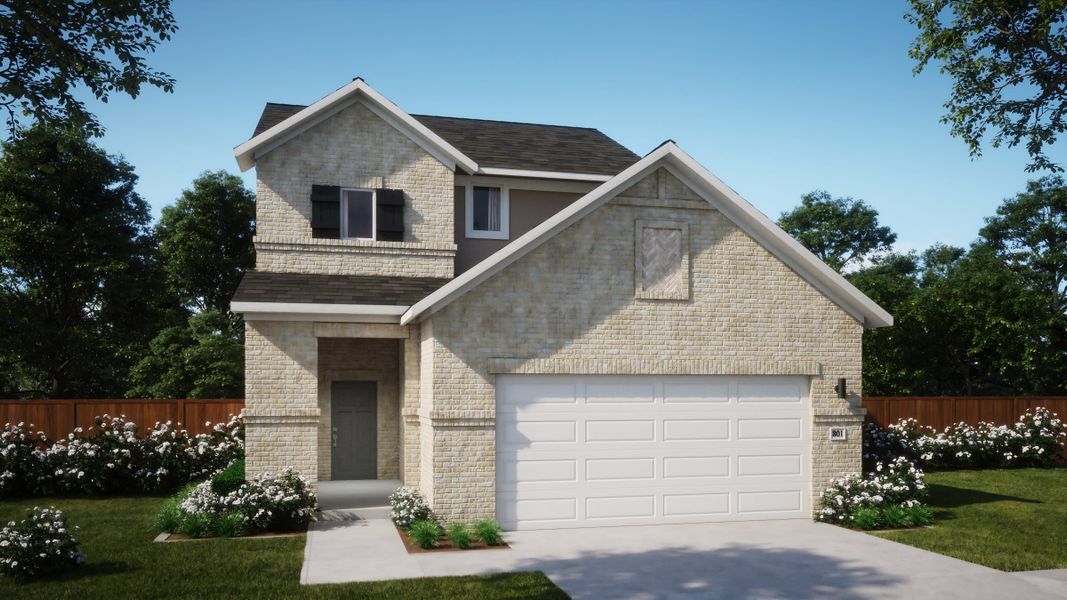 Elevation B | Ella at Village at Manor Commons in Manor, TX by Landsea Homes