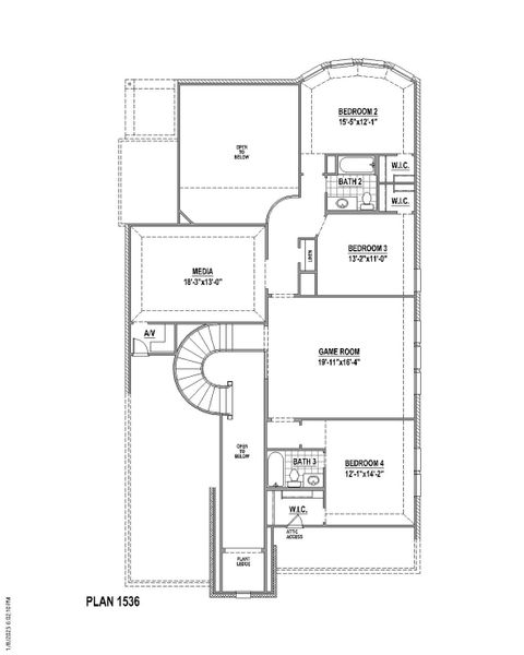 Plan 1536 2nd Floor