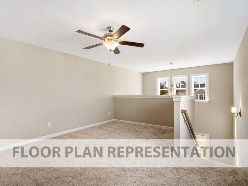 Representative unfurnished interior of a home built from the Sparrow by Ivey Homes in Tillery Park, Grovetown (Image 14). Representative unfurnished interior of a home built from the Sparrow by Ivey Homes in Tillery Park, Grovetown (Image 14).