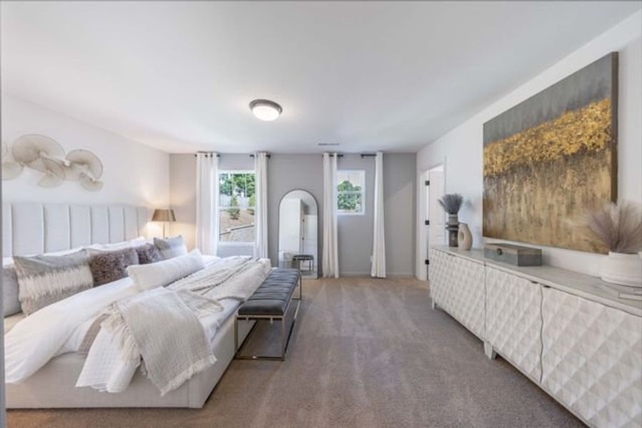 Representative furnished interior of a home built from the Longfield TH by True Homes in Penley Place Townhomes, Clover (Image 14). Representative furnished interior of a home built from the Longfield TH by True Homes in Penley Place Townhomes, Clover (Image 14).