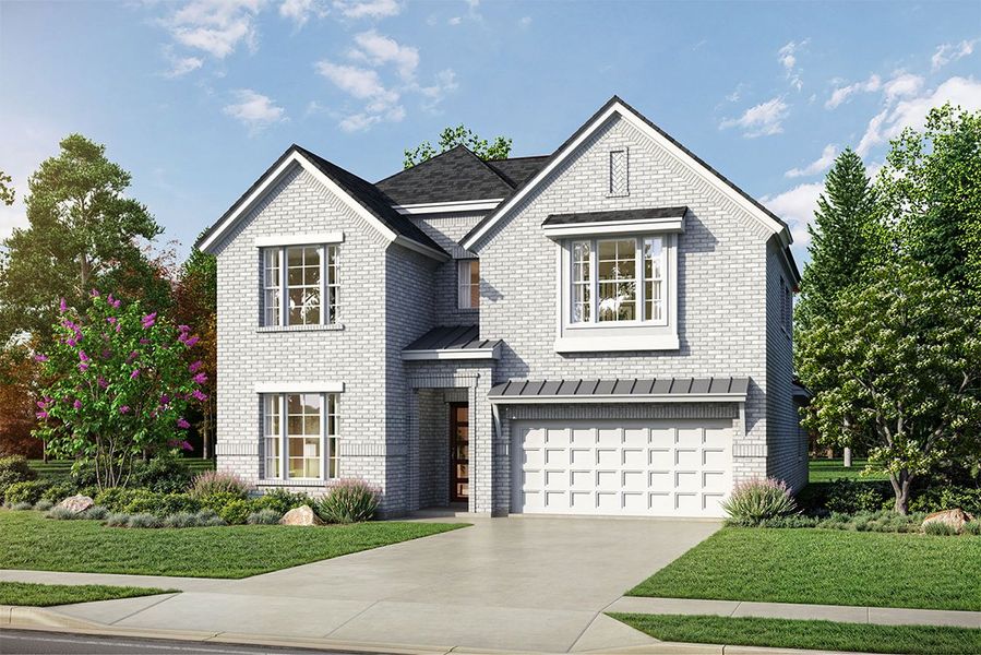 Representative exterior photo of a completed home built from the Newport by Landon Homes in Lexington Frisco, Frisco, TX (Image 2). Representative exterior photo of a completed home built from the Newport by Landon Homes in Lexington Frisco, Frisco, TX (Image 2).