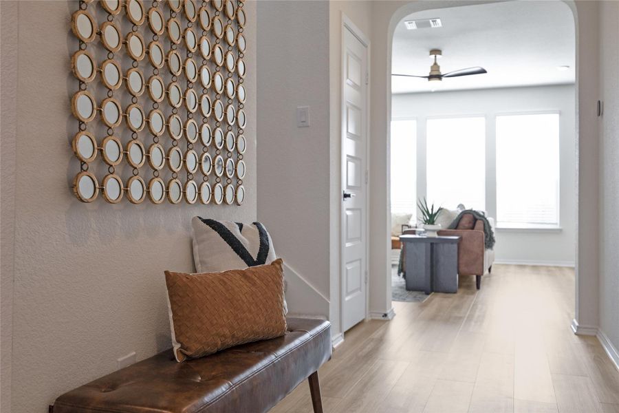 Furnished interior view inside a new home in Retreat at San Gabriel, Georgetown (Image 28).