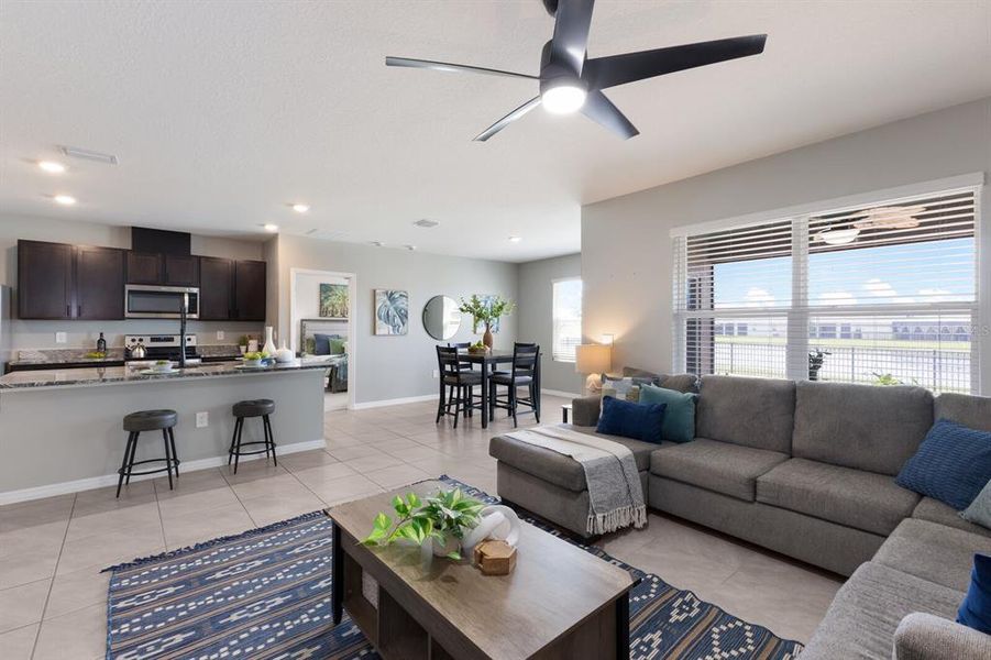 Furnished interior view inside a new home in Solera at Lakewood Ranch, Bradenton (Image 22).