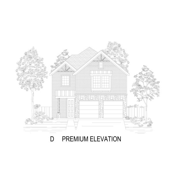 Representative rendering of the exterior for the Collin F by First Texas Homes (Image 6).