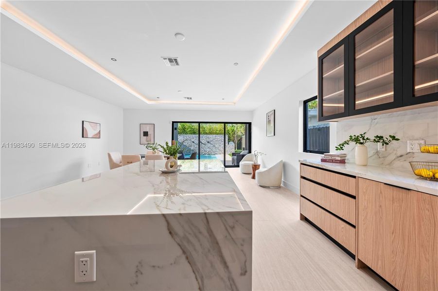 Furnished interior view inside a new home in , Miami (Image 10). Furnished interior view inside a new home in , Miami (Image 10).