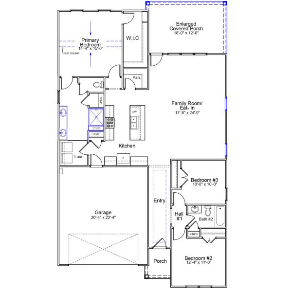 2D floor plan layout of this home in Ovation at Sweetbrier, Durham, NC (Image 2). 2D floor plan layout of this home in Ovation at Sweetbrier, Durham, NC (Image 2).