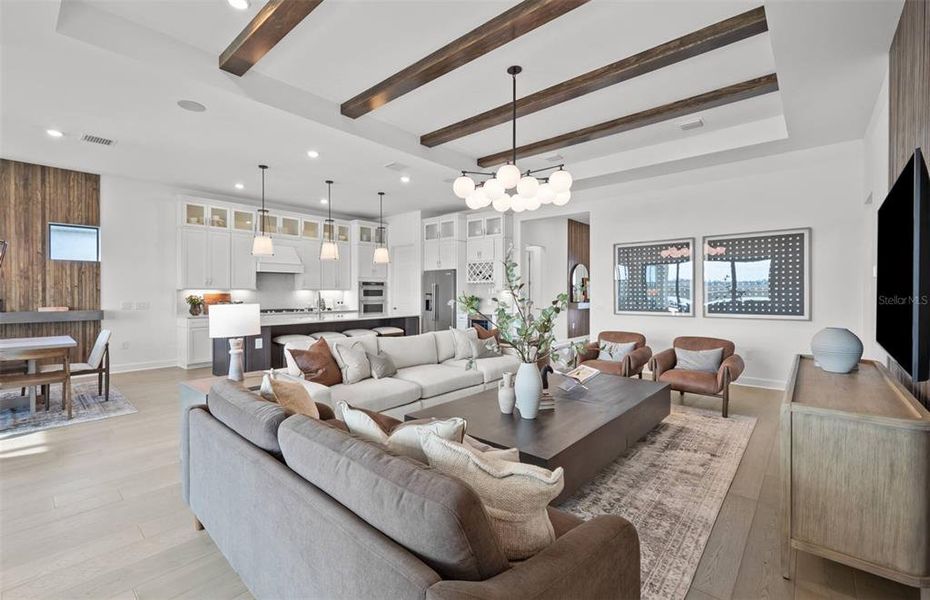 Furnished interior view inside a new home in Del Webb Catalina, Lakewood Ranch (Image 9). Furnished interior view inside a new home in Del Webb Catalina, Lakewood Ranch (Image 9).