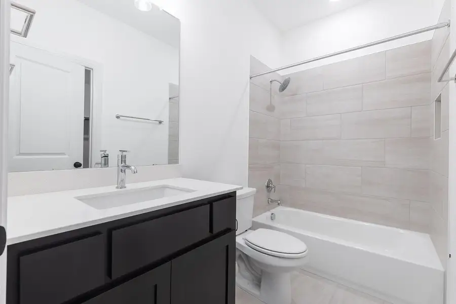 Furnished interior view inside a new home in Wolf Ranch West Bend - 70', Georgetown (Image 10). Furnished interior view inside a new home in Wolf Ranch West Bend - 70', Georgetown (Image 10).