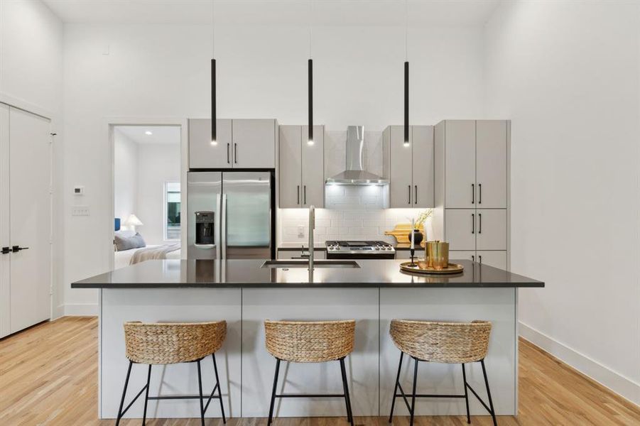 Furnished interior view inside a new home in , Dallas (Image 13).