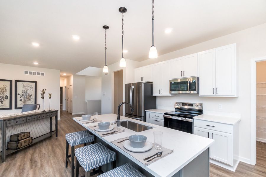 Furnished interior view inside a new home in Mystic Ridge, Whitmore Lake (Image 39).