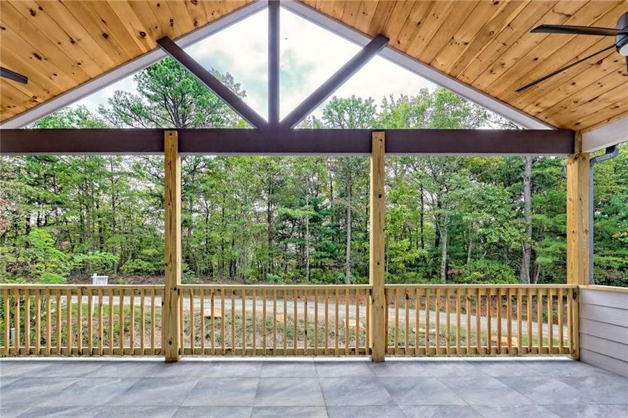 Exterior details and patio area of a home in , Clayton (Image 33).