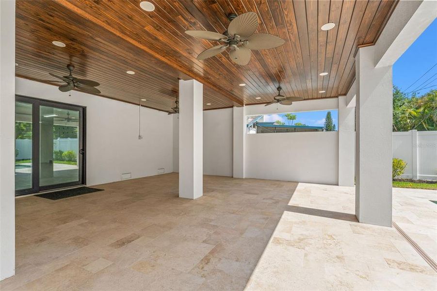 Exterior details and patio area of a home in , Tampa (Image 33).