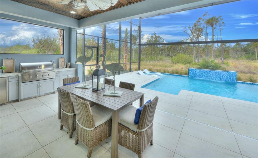 Exterior details and patio area of a home in Veranda Bay, Flagler Beach (Image 19).
