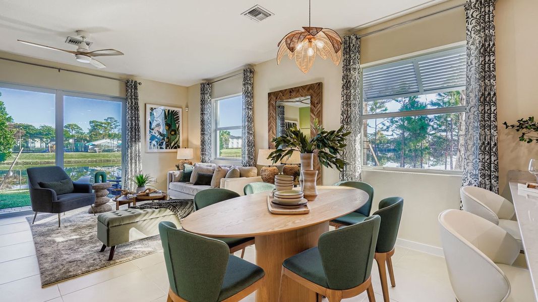 Representative furnished interior of a home built from the Bondi by D.R. Horton in Lakeside Landing, Royal Palm Beach (Image 13).