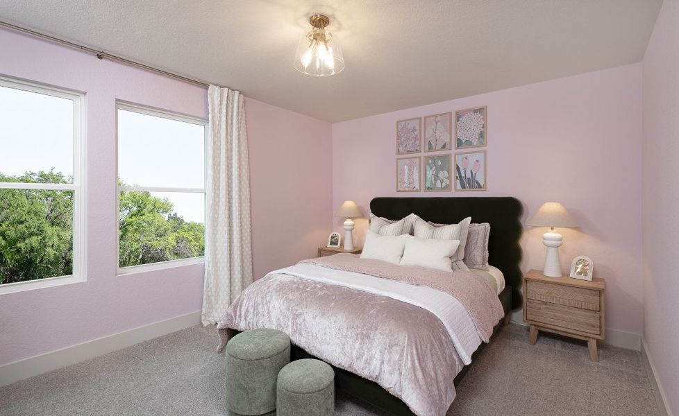 Representative furnished interior of a home built from the Colton by Ashton Woods in Covered Bridge, Hutto (Image 11).