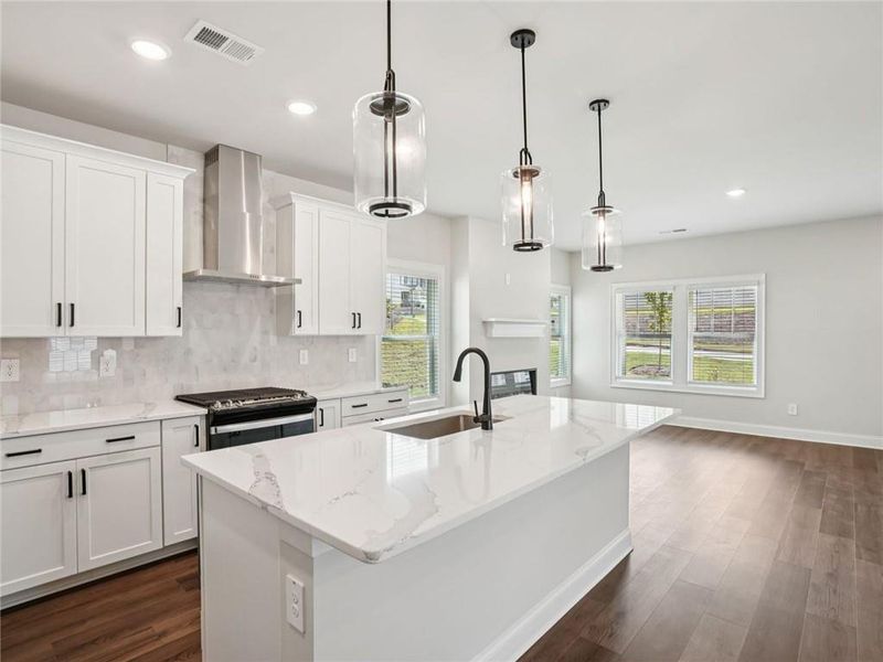 Furnished interior view inside a new home in Hemingway - Cottage Series, Cumming (Image 6).