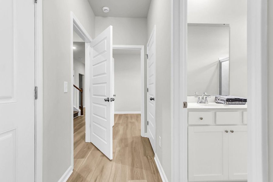 Furnished interior view inside a new home in Limehouse Village: Arbor Series, Summerville (Image 6).