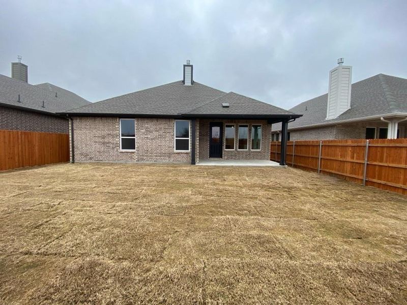 Exterior details and patio area of a home in Morningstar, Aledo (Image 3). Exterior details and patio area of a home in Morningstar, Aledo (Image 3).