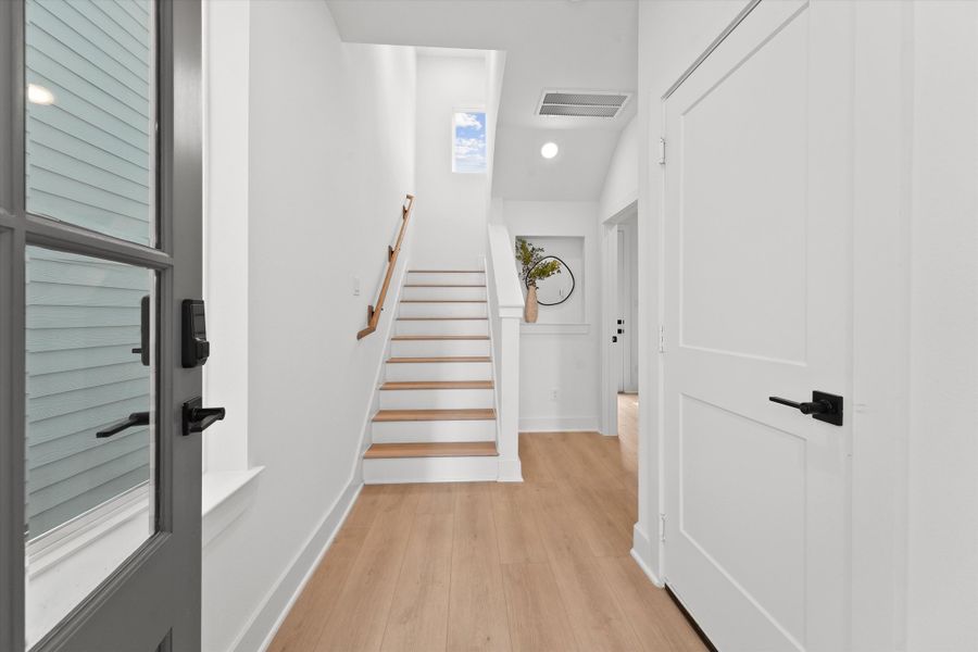 Representative furnished interior of a home built from the 1616 by Zoom Homes in Bauman Landing, Houston (Image 18).