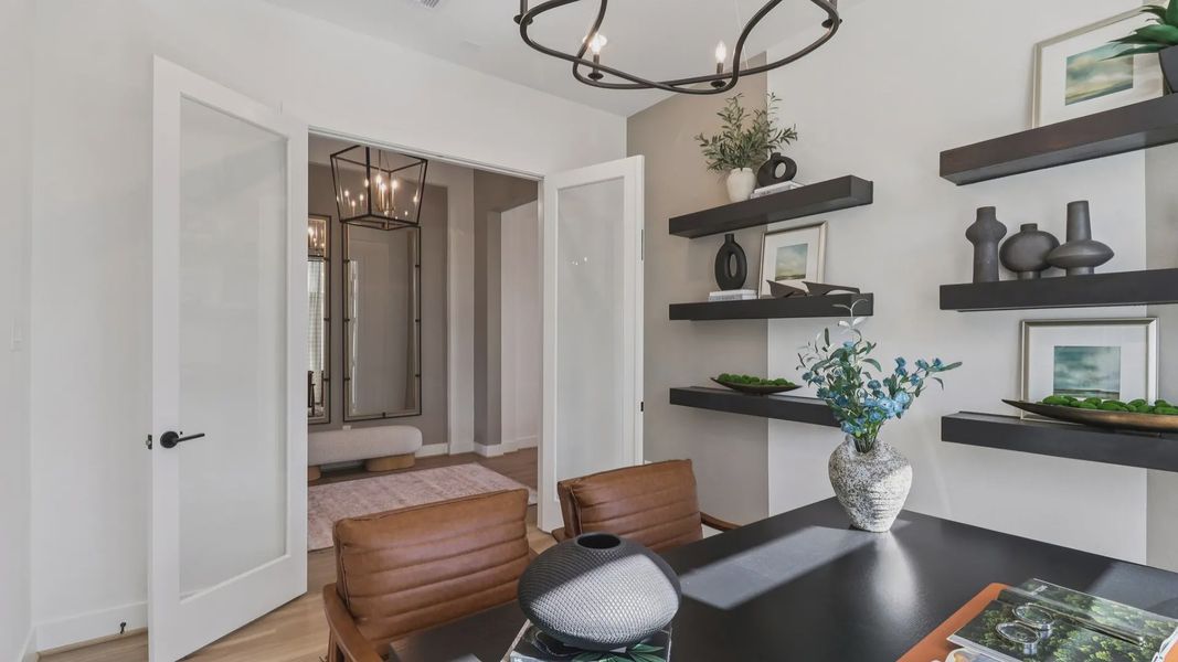 Representative furnished interior of a home built from the Marbella by Chesmar Homes in Audubon, Magnolia (Image 17).