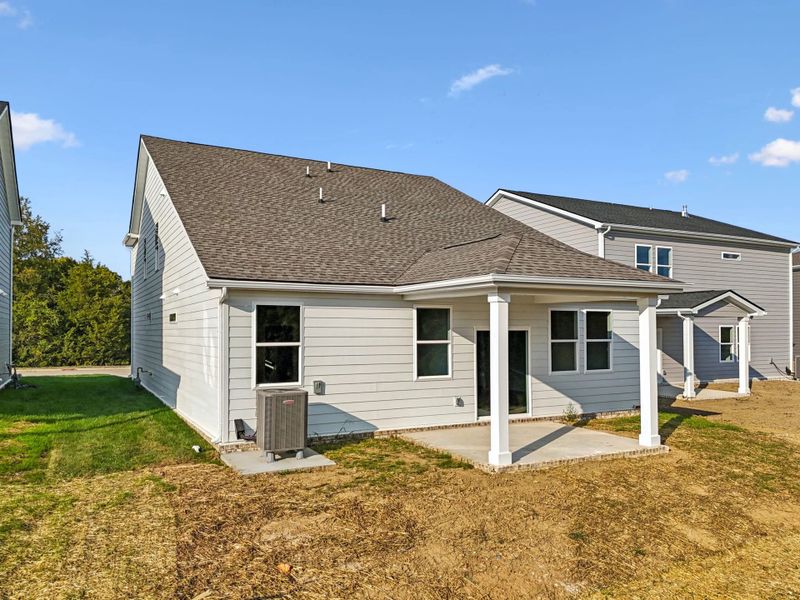 Exterior details and patio area of a home in Ascent at Arbor Ridge, La Vergne (Image 24).