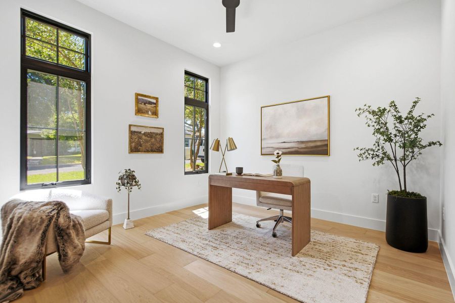 Furnished interior view inside a new home in , Austin (Image 37).