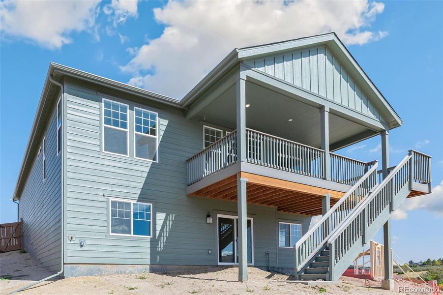 Exterior details and patio area of a home in Terrain Oak Valley, Castle Rock (Image 23).