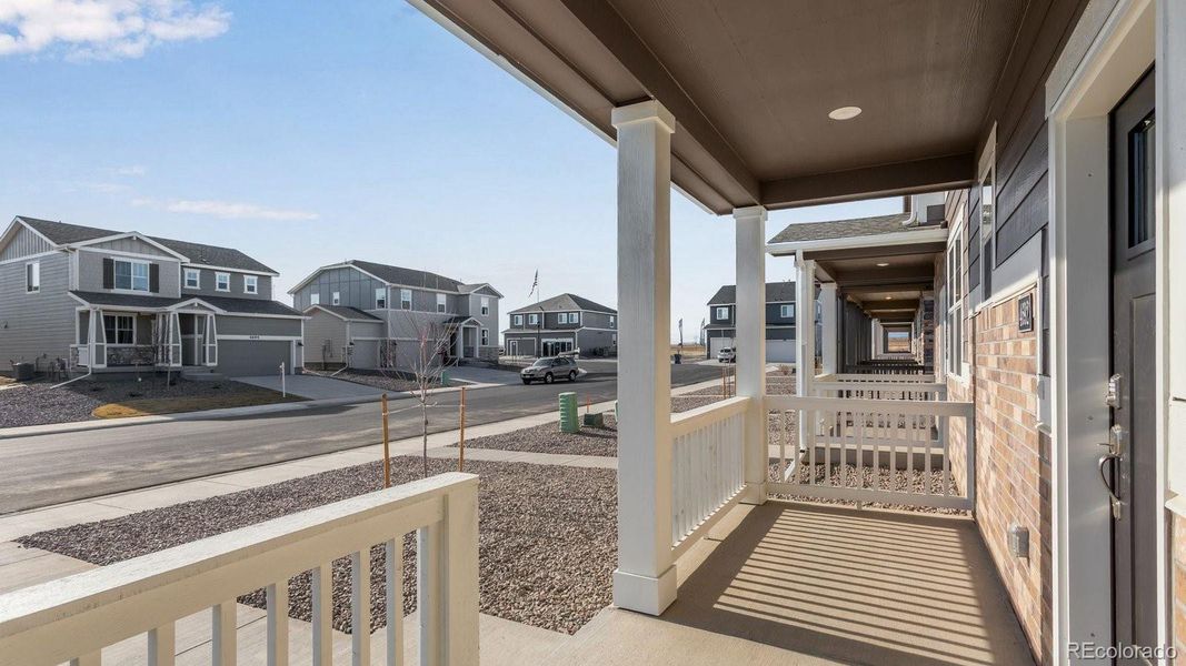 Exterior details and patio area of a home in Revere at Johnstown, Johnstown (Image 3). Exterior details and patio area of a home in Revere at Johnstown, Johnstown (Image 3).