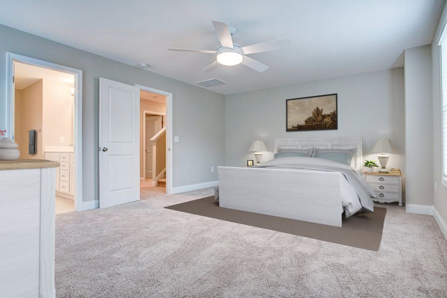 Representative furnished interior of a home built from the Nelson by McKee Homes in Coventry Woods, Fayetteville (Image 6).
