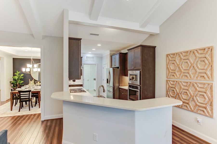 Representative furnished interior of a home built from the Ashton by Keystone Homes NC in Weybridge, Burlington (Image 35).