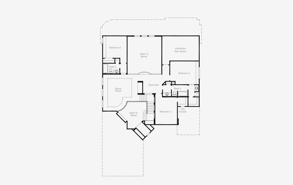 2D floor plan layout of this home in Saddle Star Estates, Rockwall, TX (Image 4). 2D floor plan layout of this home in Saddle Star Estates, Rockwall, TX (Image 4).