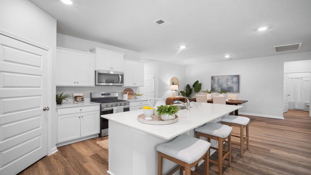 Furnished interior view inside a new home in Fernhill Farms, Statesboro (Image 14).