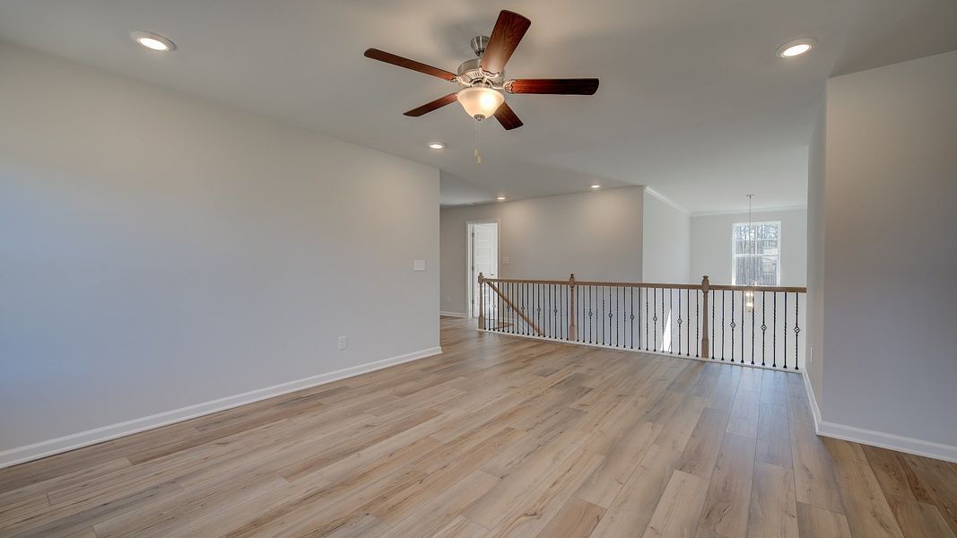 Furnished interior view inside a new home in Riverbend Overlook, Fayetteville (Image 13). Furnished interior view inside a new home in Riverbend Overlook, Fayetteville (Image 13).