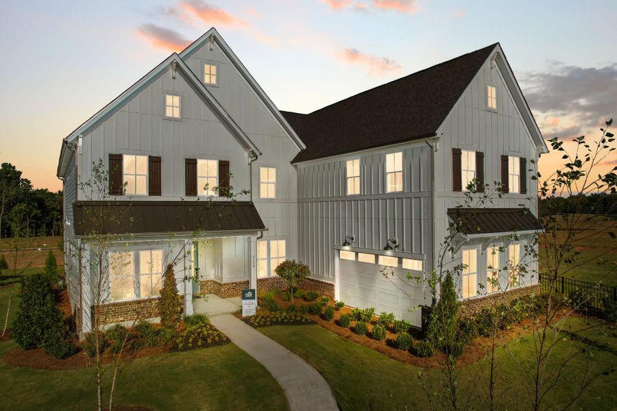 Representative exterior photo of a completed home built from the Stonegate by Pulte Homes in The Retreat at Carolina Ridge, Harrisburg, NC (Image 1). Representative exterior photo of a completed home built from the Stonegate by Pulte Homes in The Retreat at Carolina Ridge, Harrisburg, NC (Image 1).