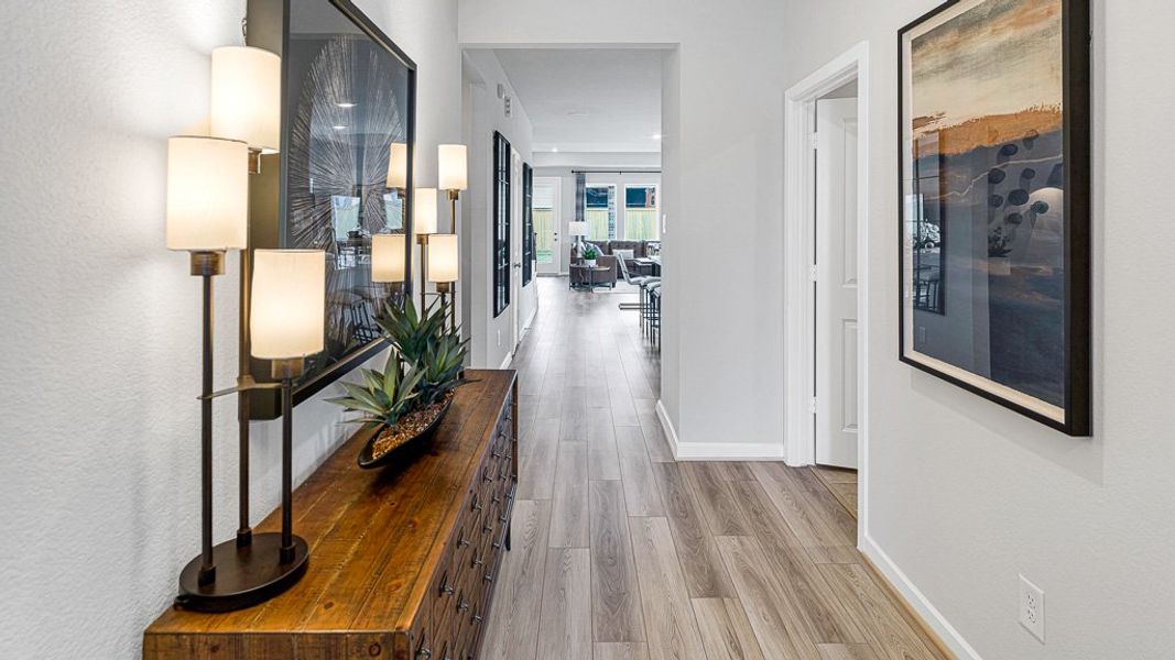 Furnished interior view inside a new home in Raburn Reserve 50s, Tomball (Image 7).