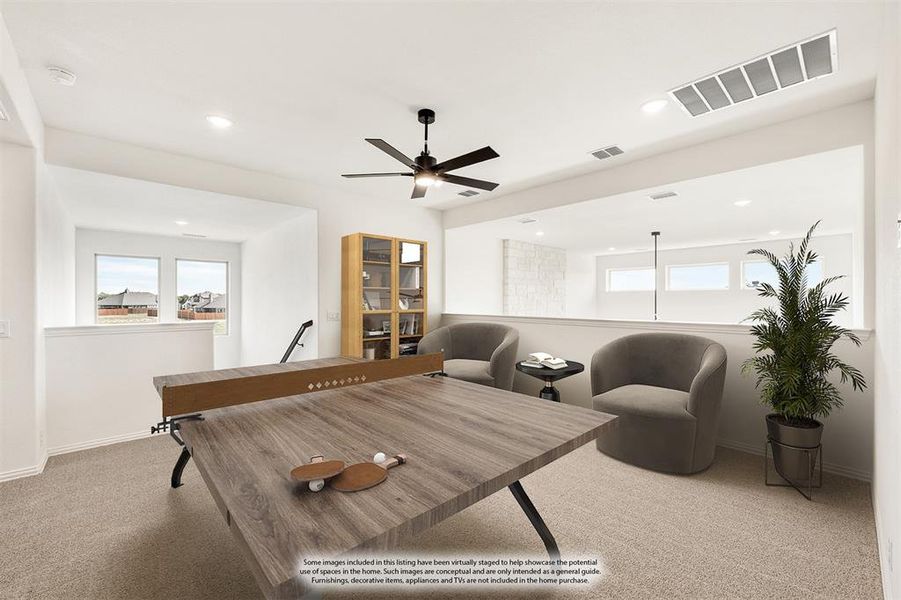 Furnished interior view inside a new home in Star Ranch Classic 50, Godley (Image 5). Furnished interior view inside a new home in Star Ranch Classic 50, Godley (Image 5).