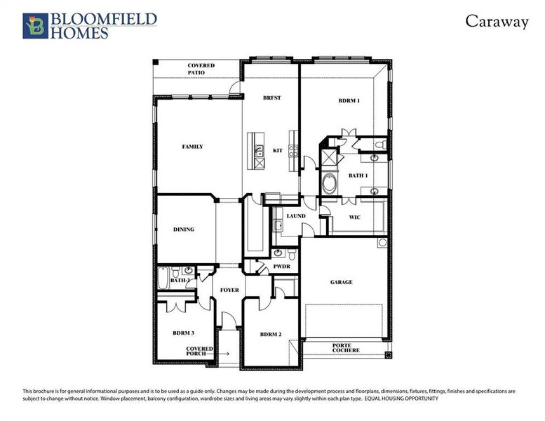 2D floor plan layout of this home in Parks at Panchasarp Farms, Burleson, TX (Image 2).